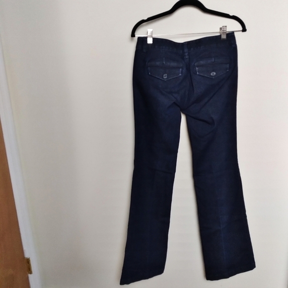 LOFT Dark Wash Modern Flare Jeans Size 2 - Picture 2 of 8